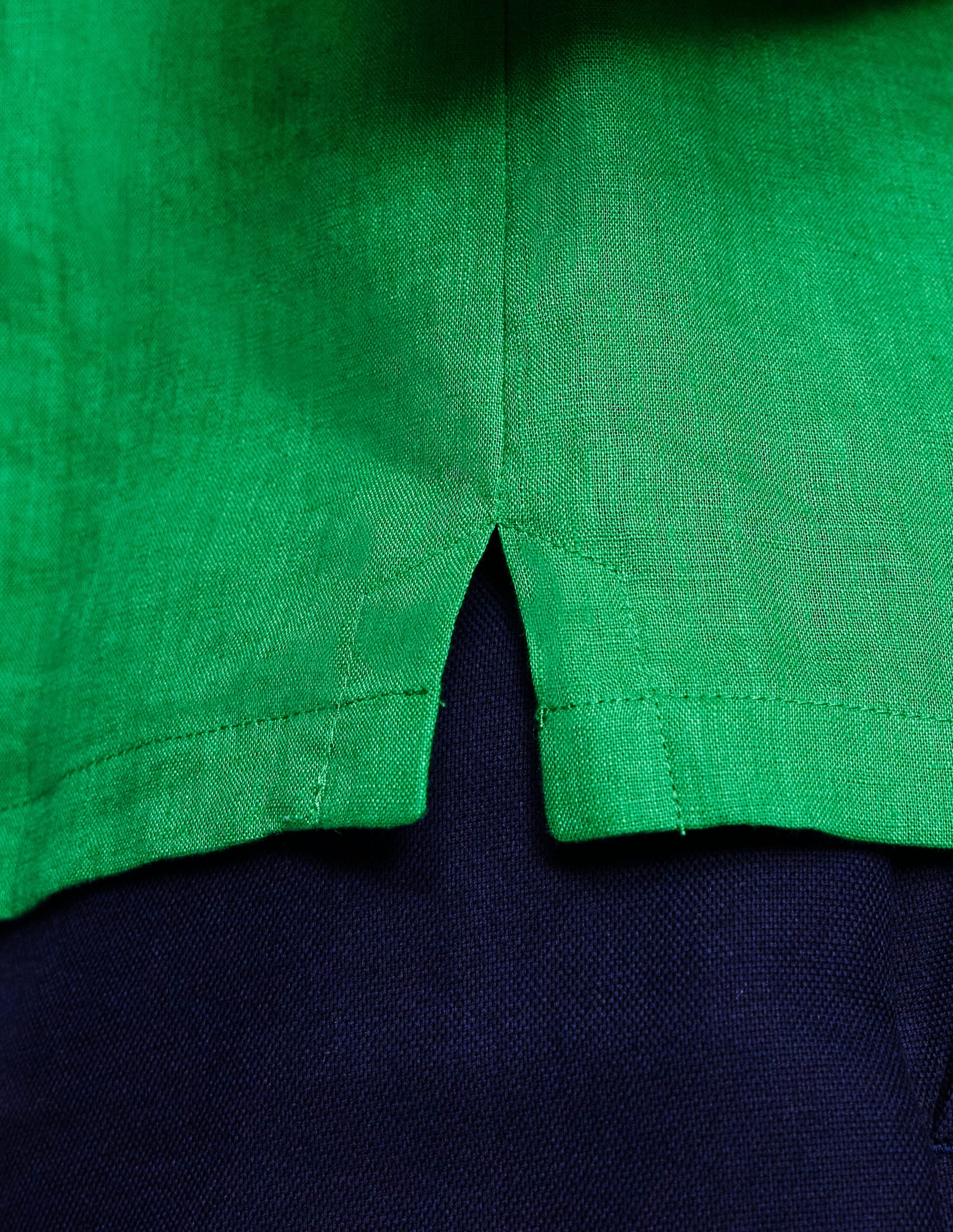 Débardeur en lin-Vert printemps - Image 3
