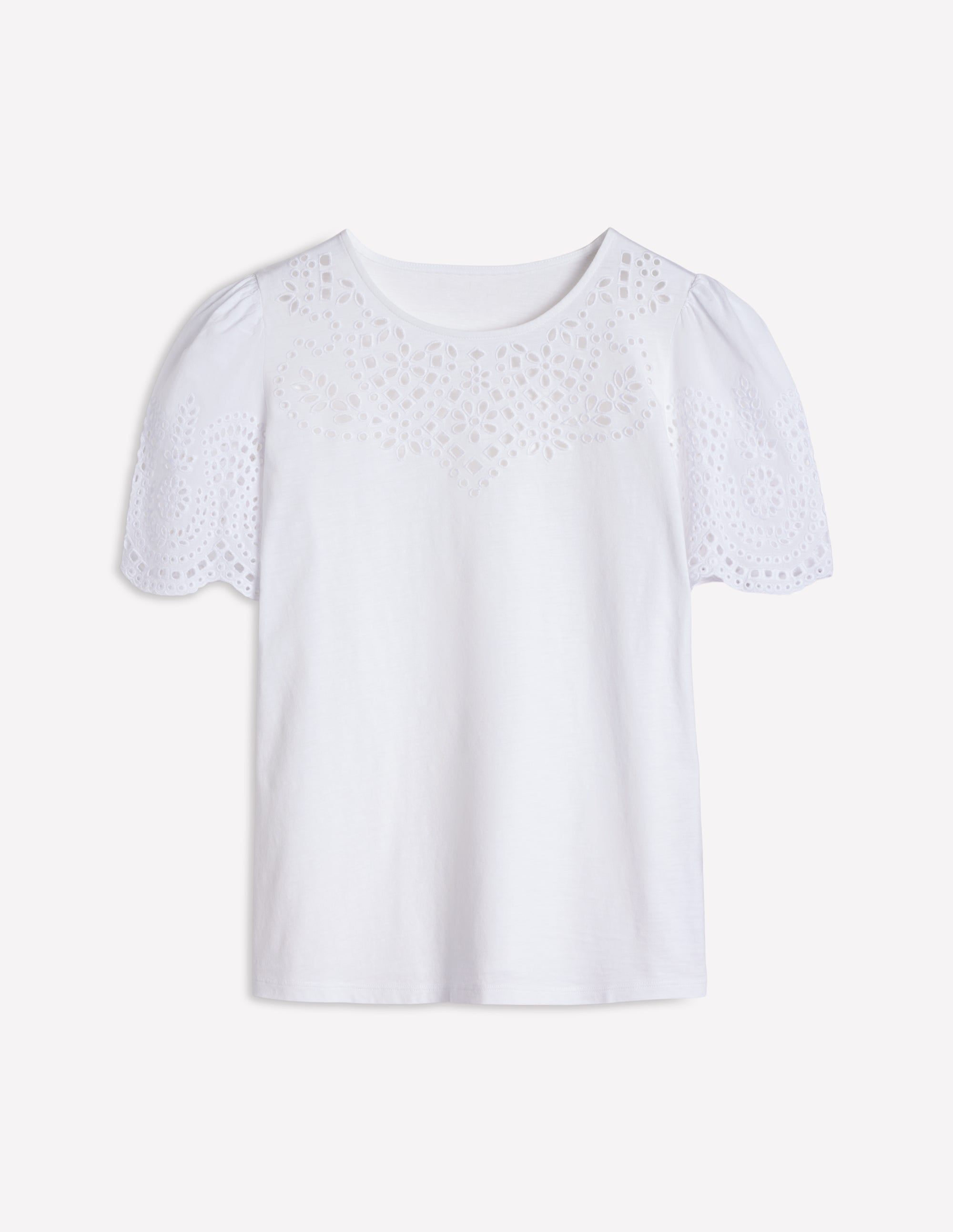 Top Isabel à broderie anglaise-Blanc - Image 8