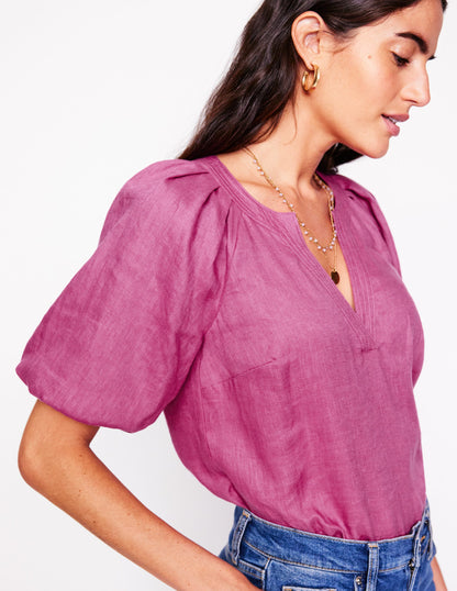 Brooke Leinenoberteil-Violette Zwetschge-2
