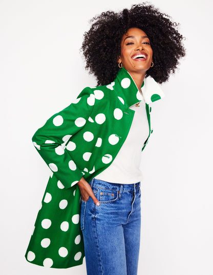 Manteau habillé-Pois abstraits