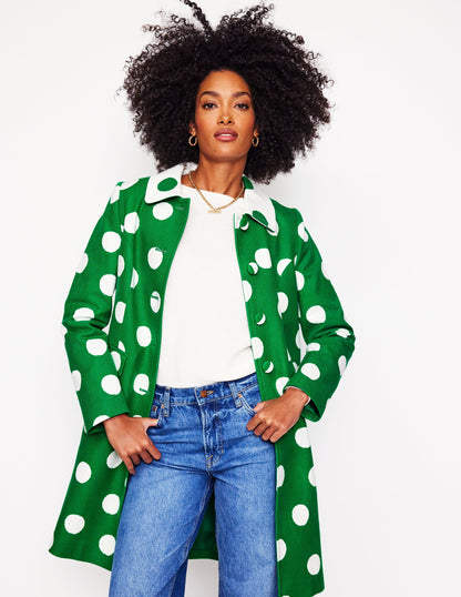 Manteau habillé-Pois abstraits