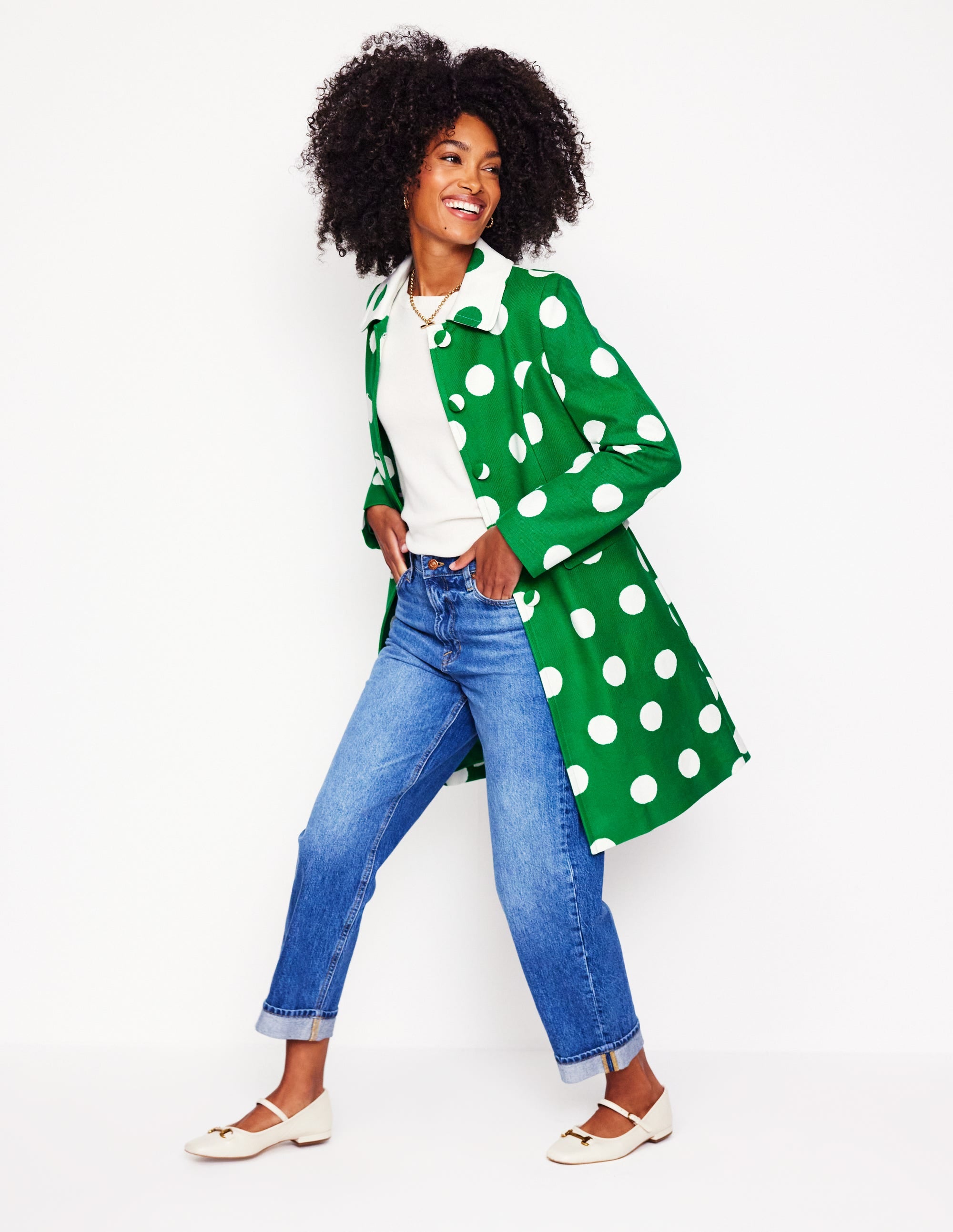 Manteau habillé-Pois abstraits - Image 6