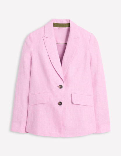 Stamford Leinenblazer-Mondlicht-Mauve Chambray