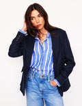 Stamford Leinenblazer-Marineblau