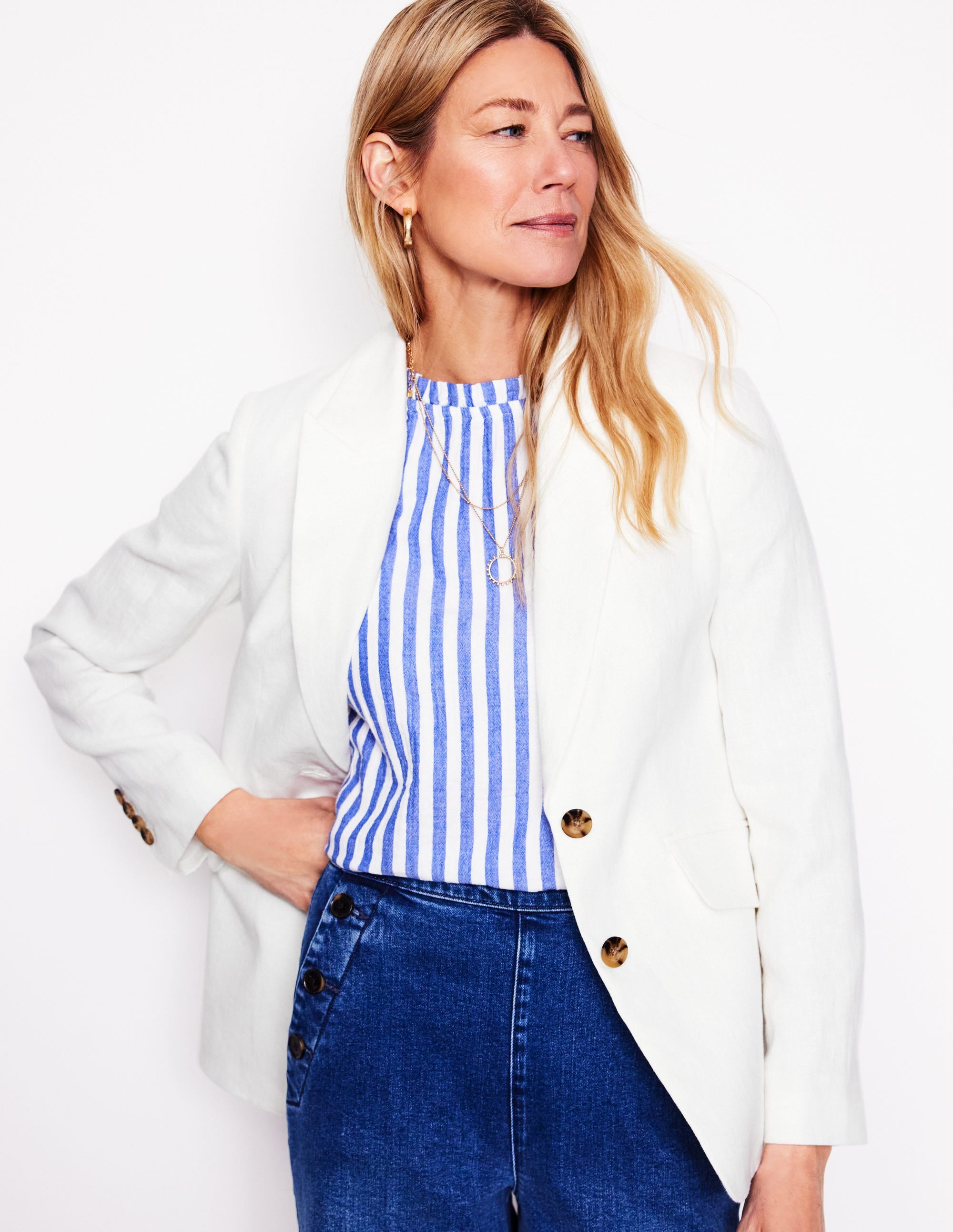 Stamford Leinenblazer-Weiß - Image 1