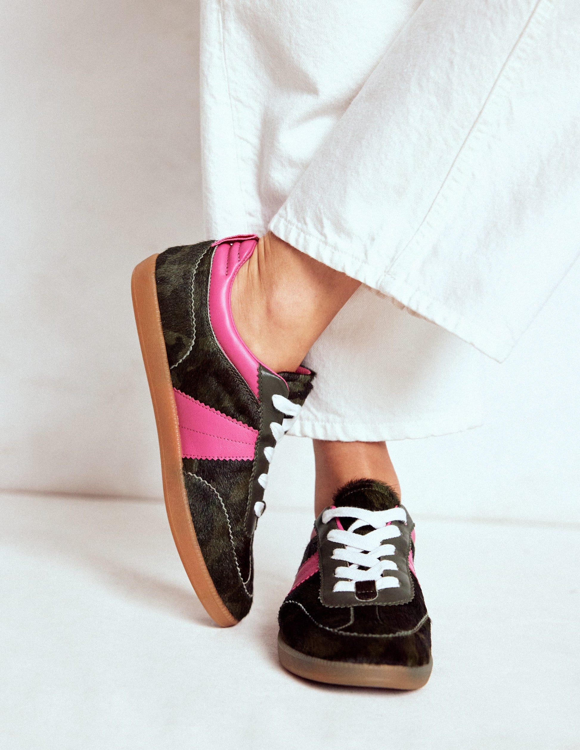 Erin Retro-Tennisschuhe-Tarnmuster/Rosa Pfingstrose-2