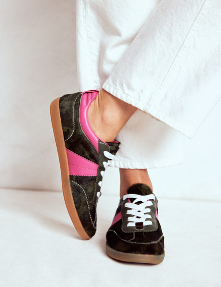 Erin Retro-Tennisschuhe-Tarnmuster/Rosa Pfingstrose