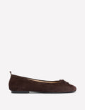 Kitty Ballerinas mit flexibler Sohle-Schoko