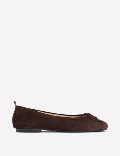 Kitty Ballerinas mit flexibler Sohle-Schoko-1