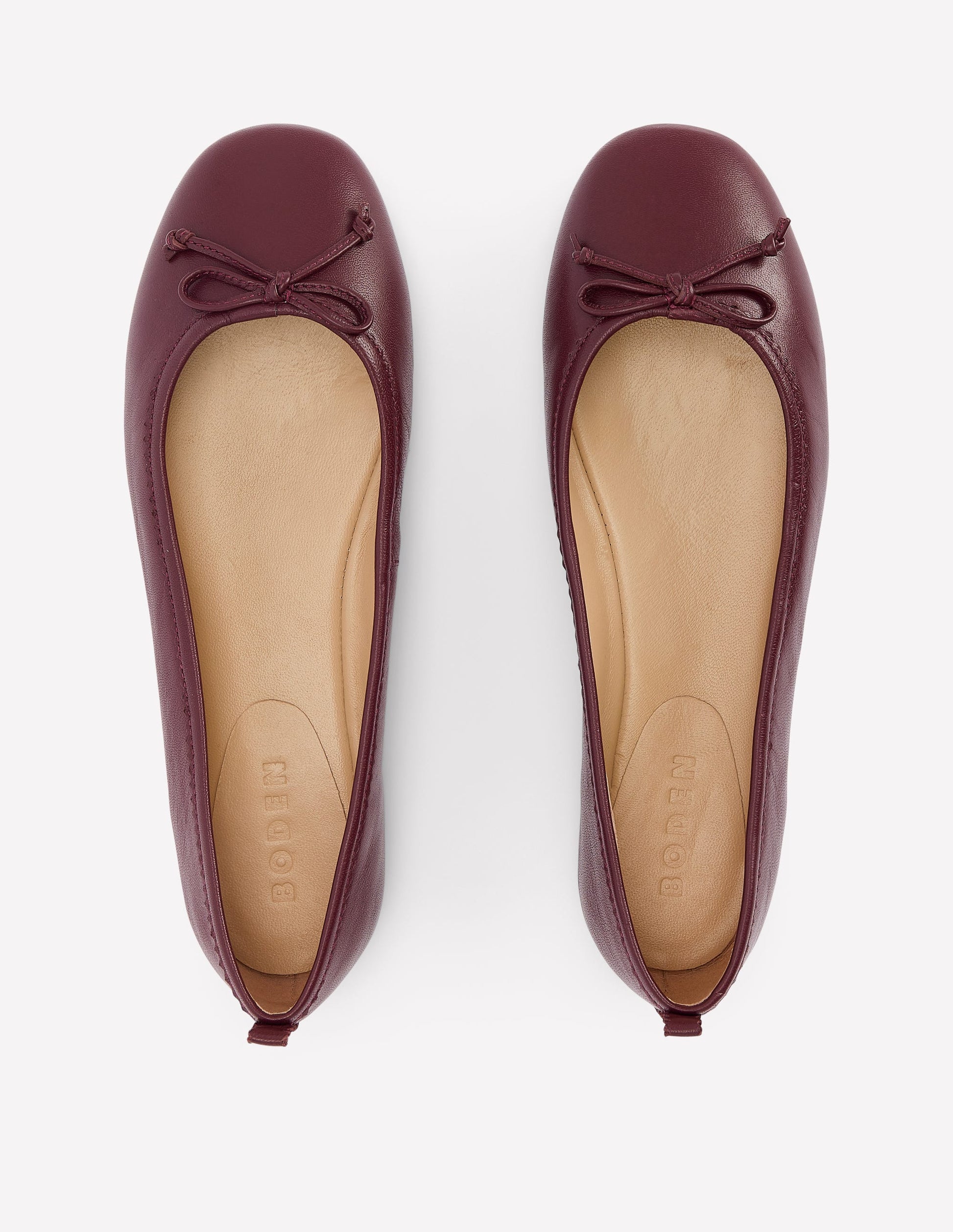 Kitty Ballerinas mit flexibler Sohle-Oxblood-5