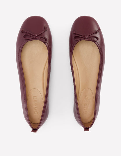 Kitty Ballerinas mit flexibler Sohle-Oxblood-5