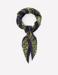Elisabeth Quadratischer Seidenschal-Springender Leopard
