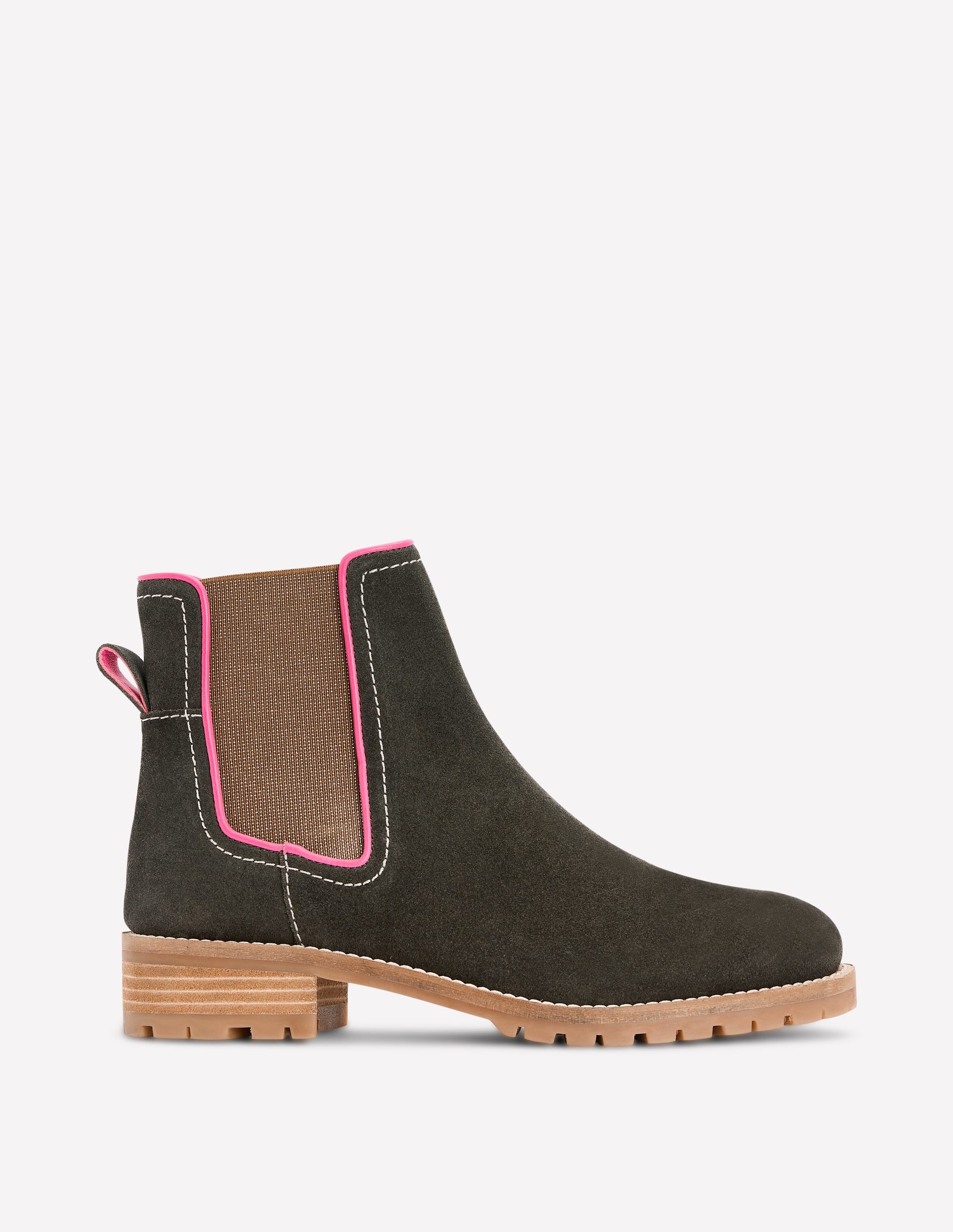 Freya Chelsea-Stiefel-Dunkles Moosgrün - Image 1