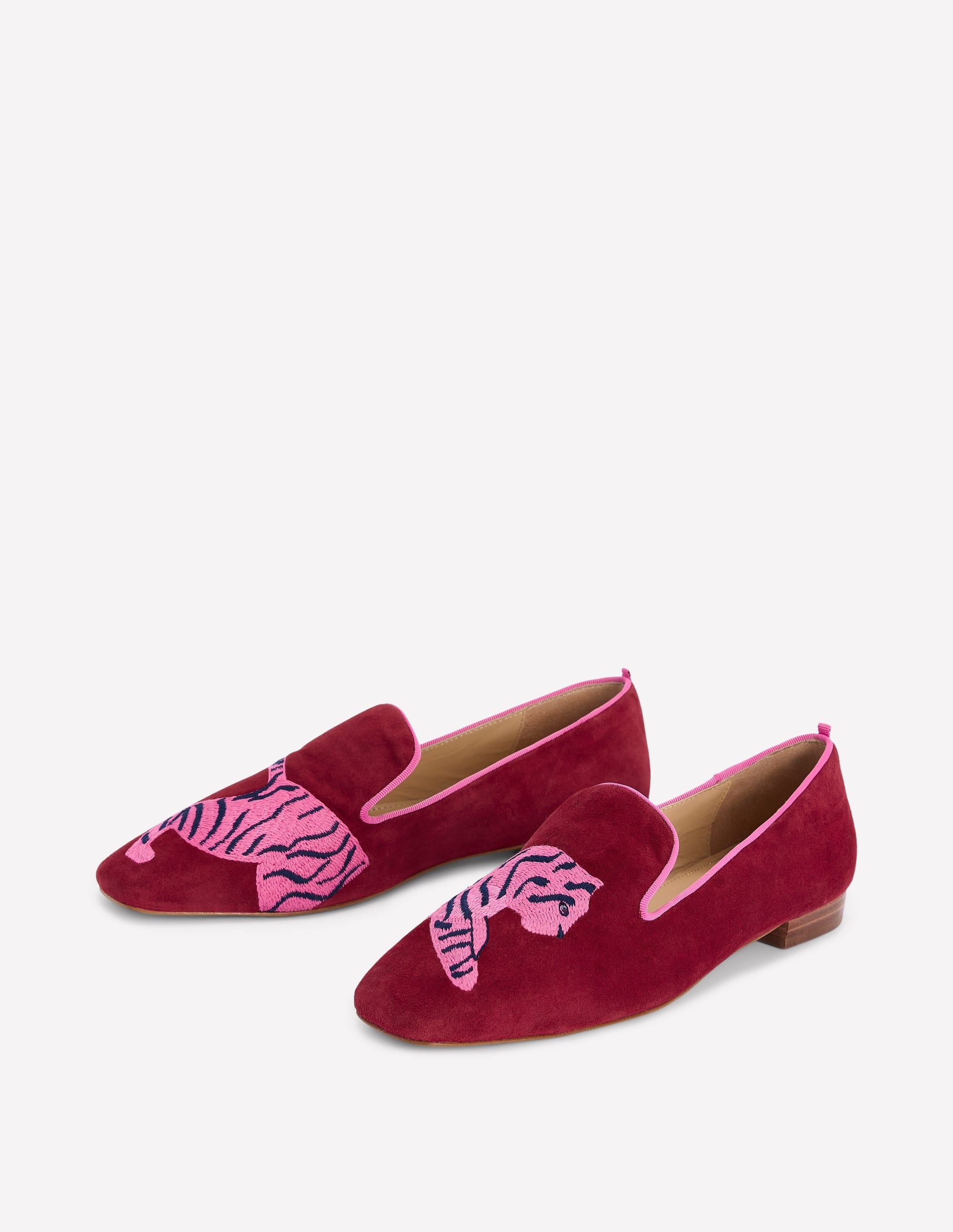 Mocassins façon chaussons-Tigre rouge sang de bœuf - Image 3