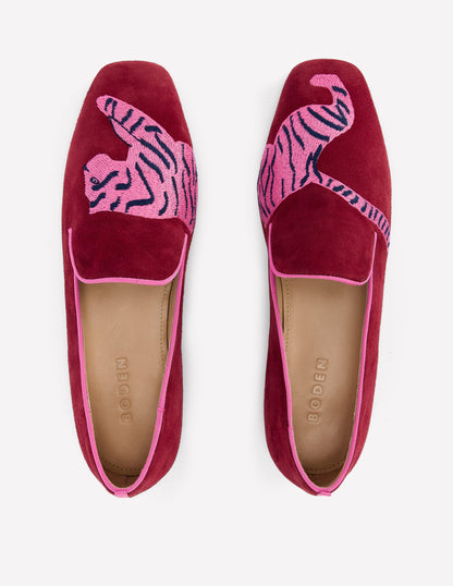 Slipper Cut Loafer-Oxblood Tiger-5