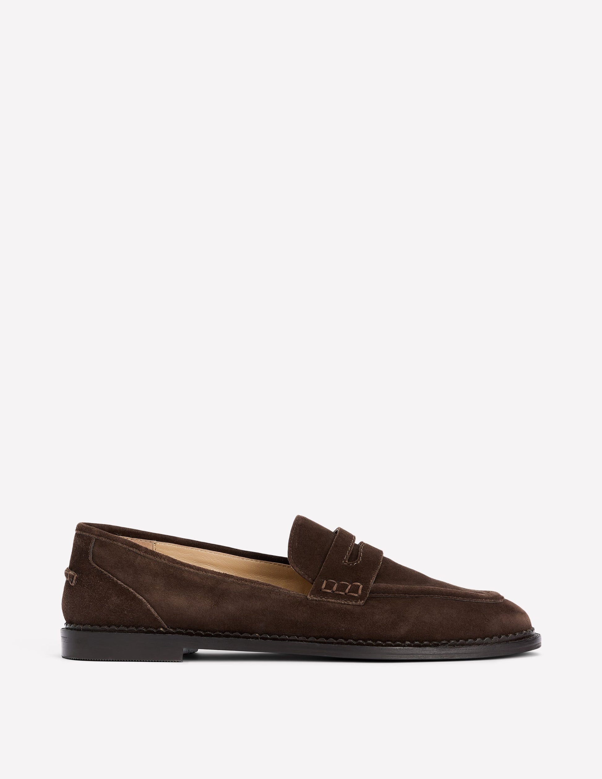 Nya Pennyloafer-Bitterschokolade Wildleder-1