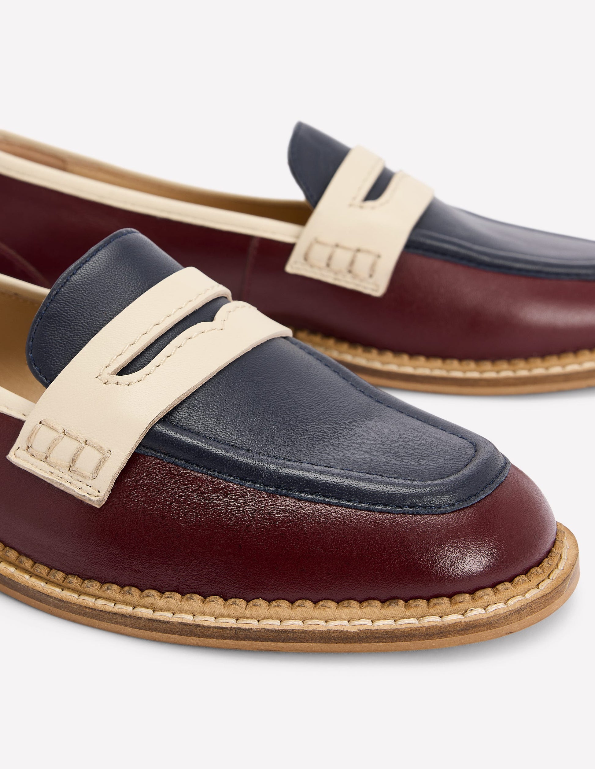 Nya Pennyloafer-Ochsenblutrot/Navy-4