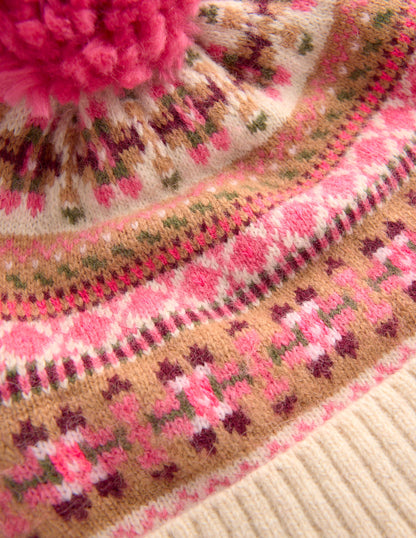 Edie Fair-Isle-Strickmütze-ROSA-3