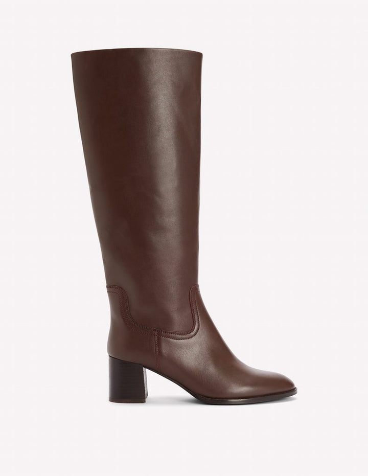 Skye Elegante, kniehohe Stiefel-Schoko