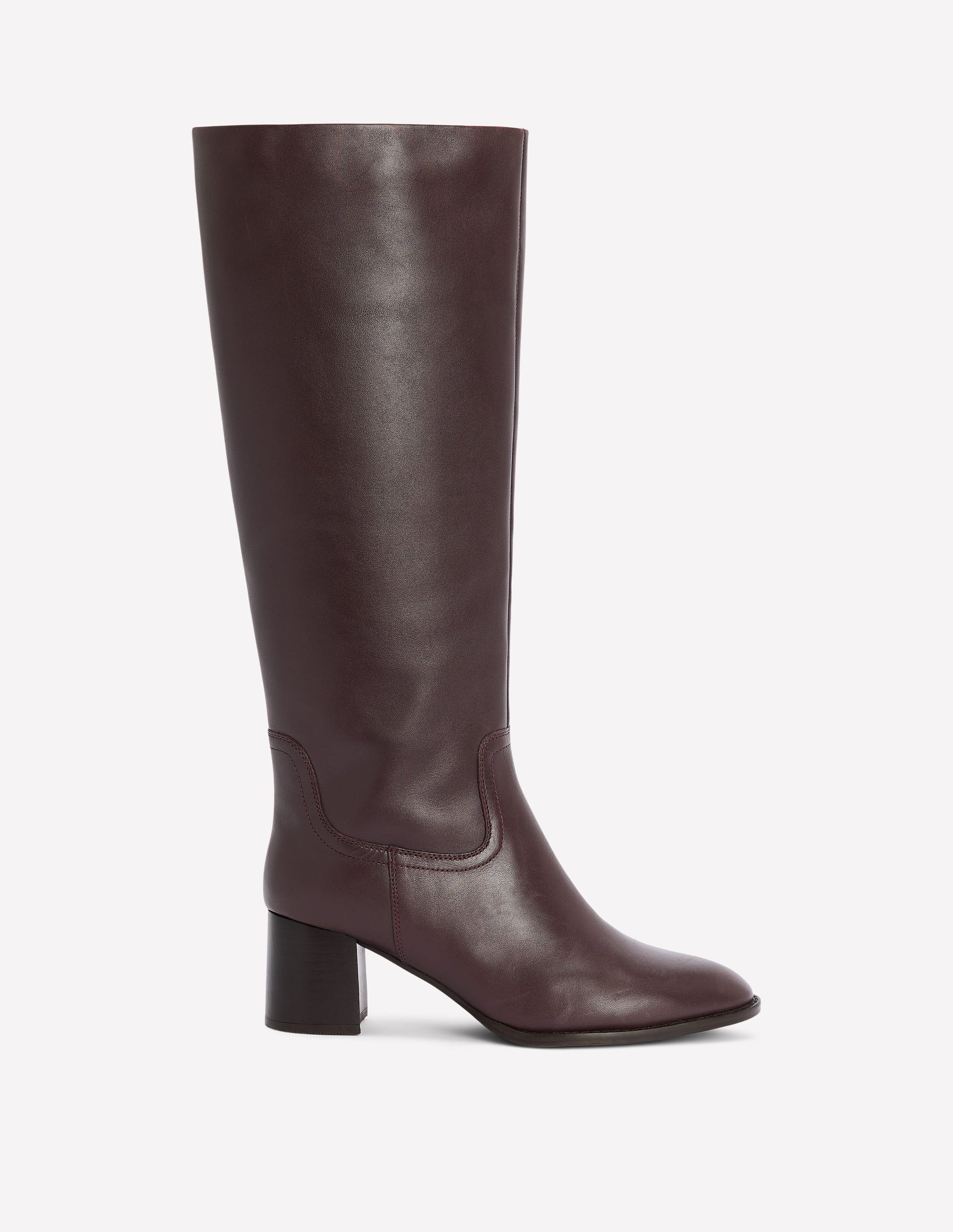 Skye Elegante, kniehohe Stiefel-Dunkle Kirsche-1