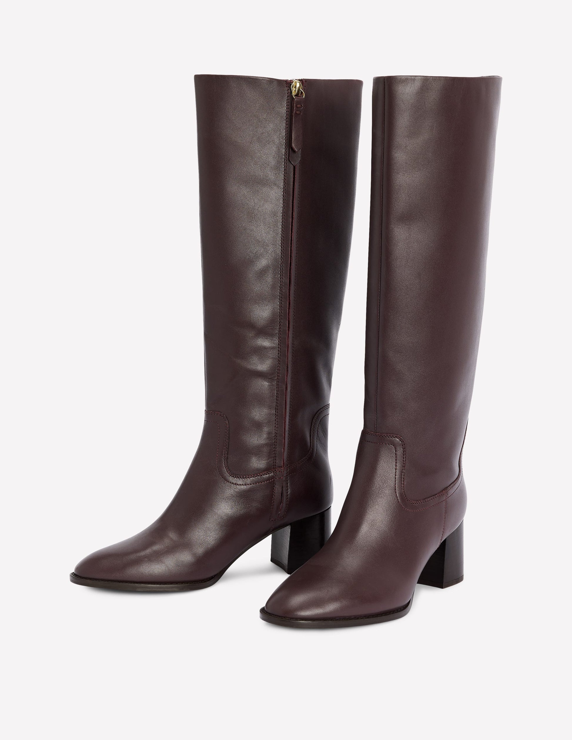 Skye Elegante, kniehohe Stiefel-Dunkle Kirsche-3
