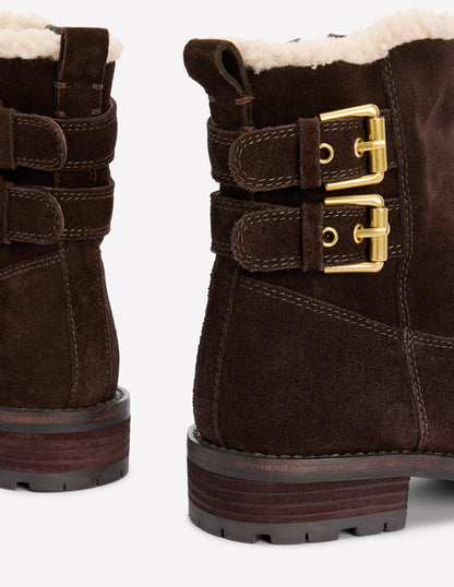 Bottines à boucles-Chocolat amer-4