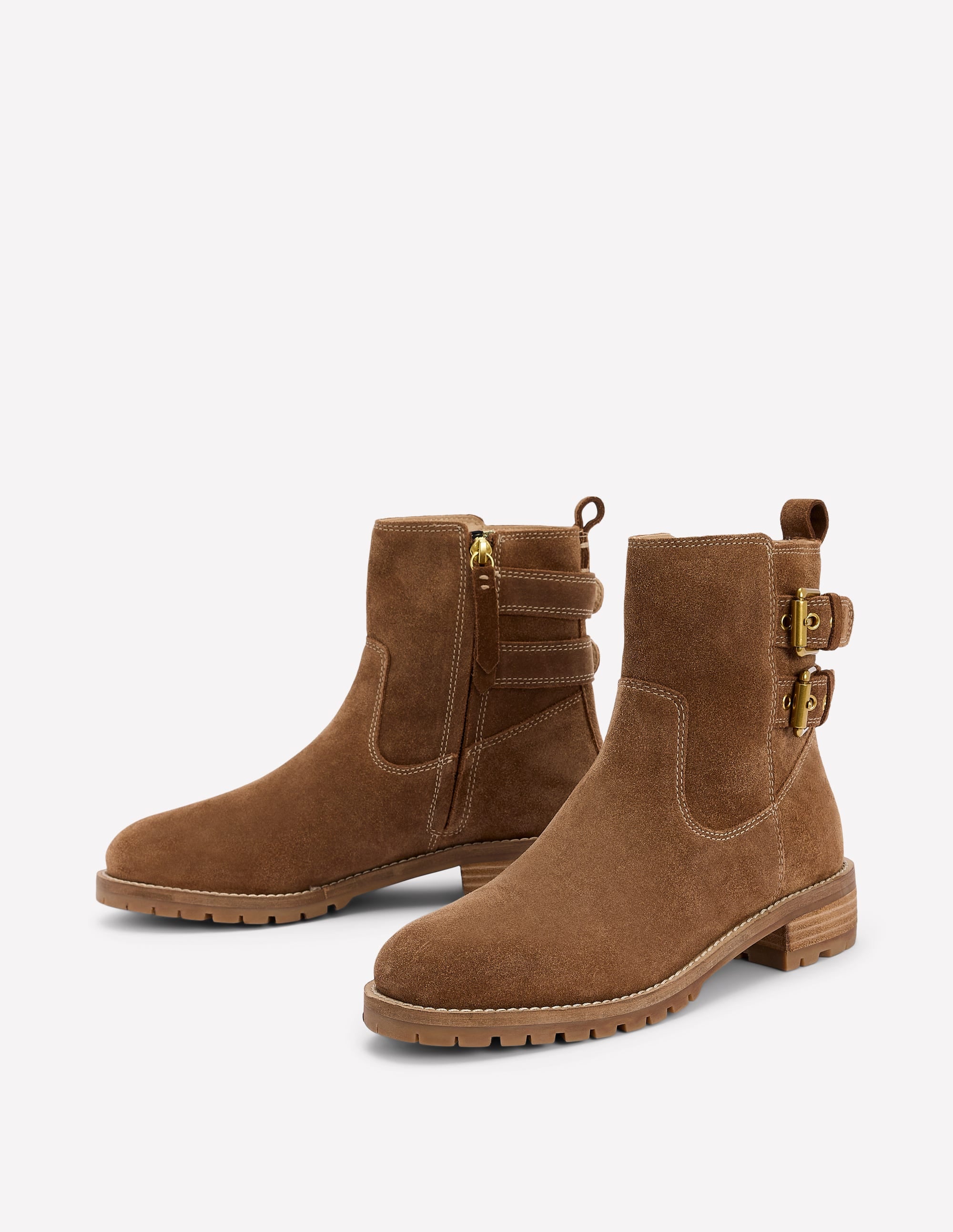 Stiefeletten mit Schnalle-Hellbraun - Image 3
