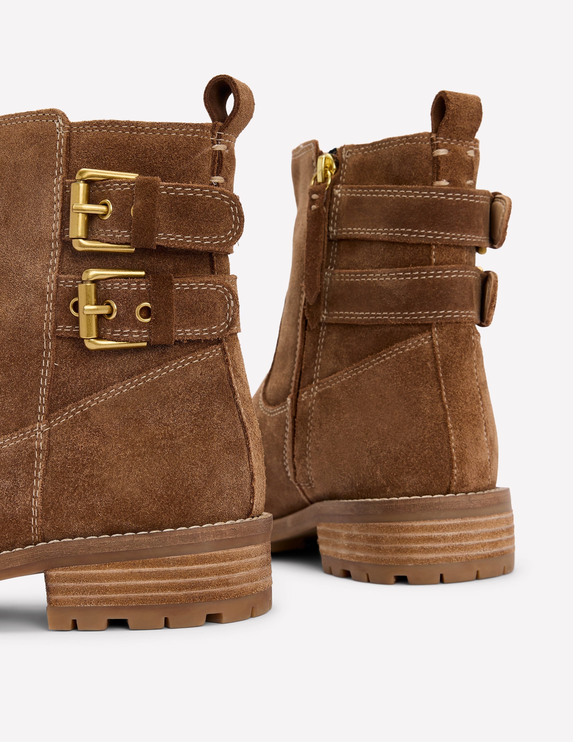 Stiefeletten mit Schnalle-Hellbraun - Image 4