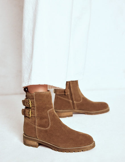 Bottines à boucles-Fauve