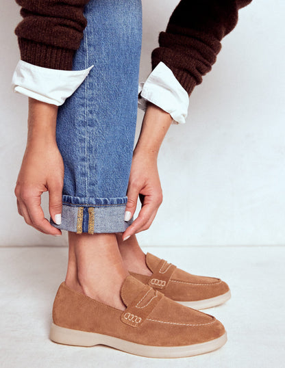 Leichte, weiche Loafer-Hellbraun-3