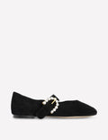 Kylie Flache Mary Janes mit Schnalle-Schwarz
