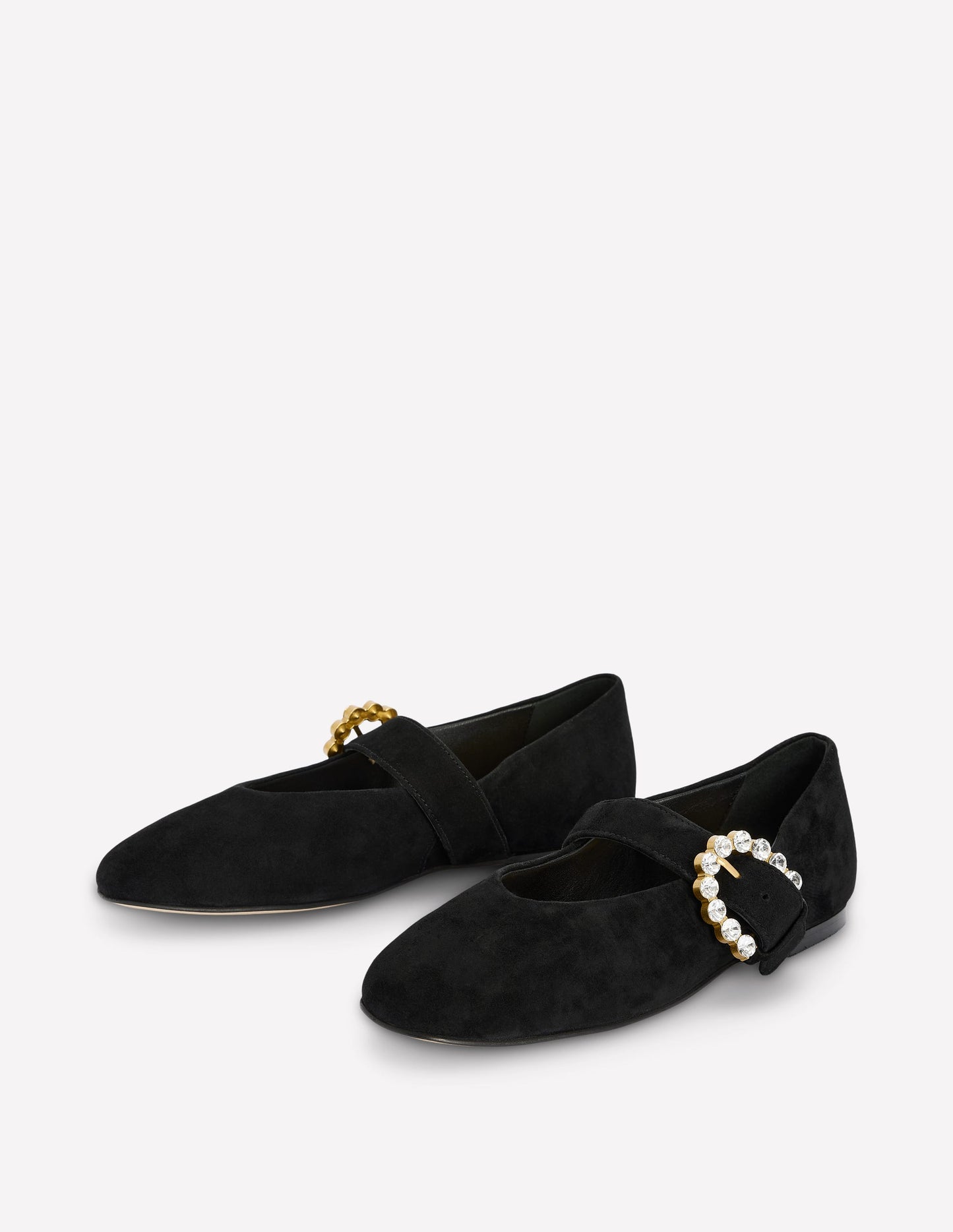 Kylie Flat Buckle Mary Jane-Black