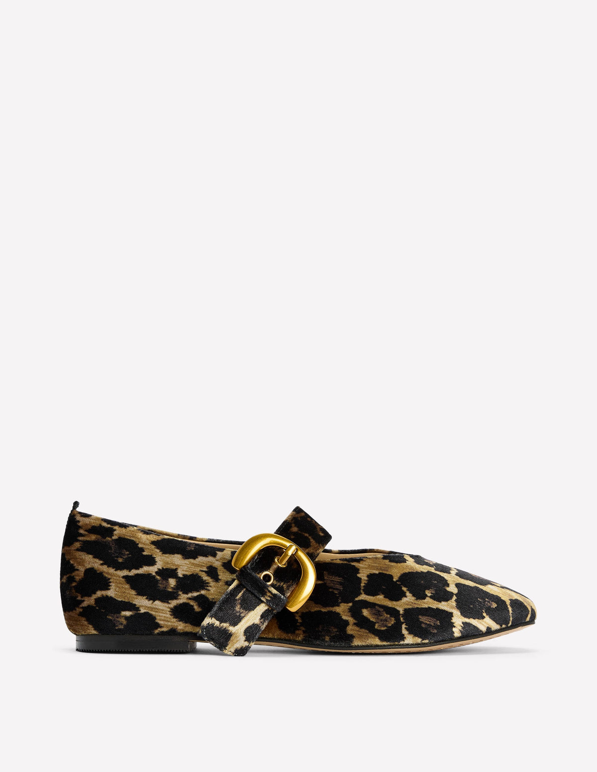Kylie Flat Buckle Mary Janes-Leopard - Image 1