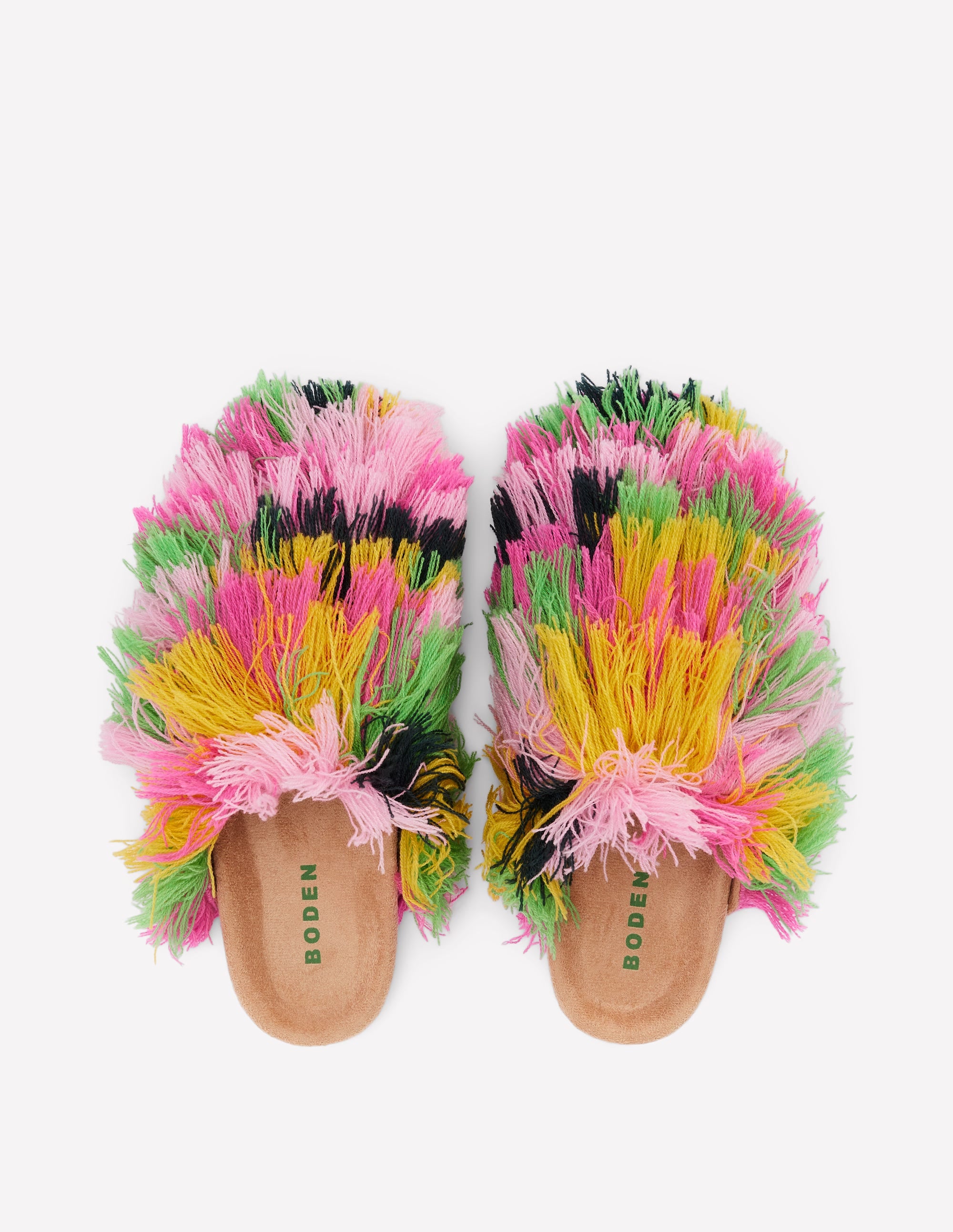 Bunte, texturierte Pantoletten-Bunt - Image 5
