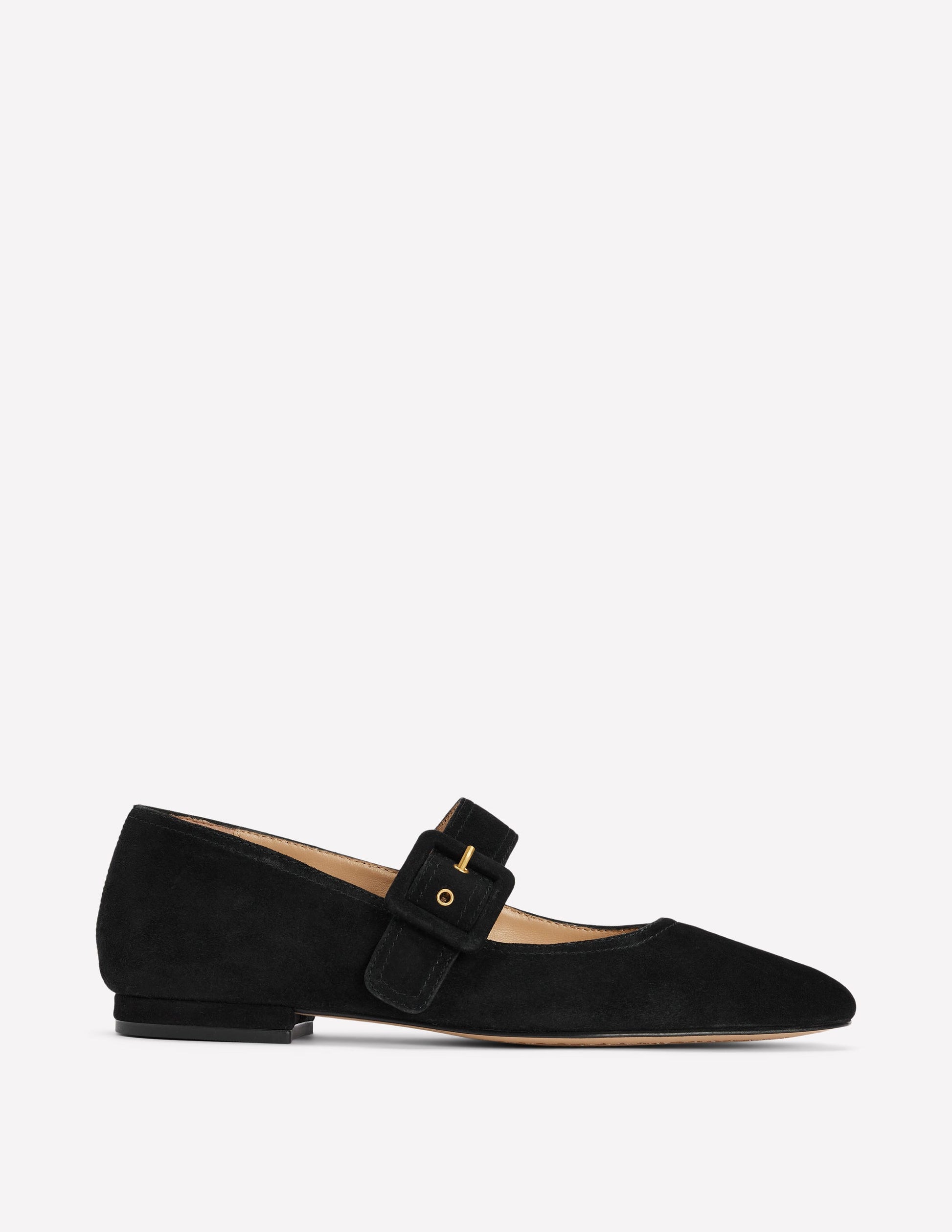 Vic Mary Janes mit geformter Spitze-Schwarz-1
