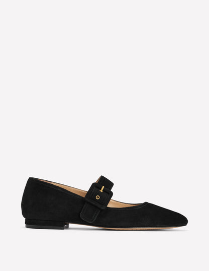 Vic Mary Janes mit geformter Spitze-Schwarz-1