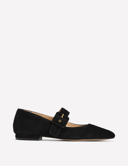 Vic Mary Janes mit geformter Spitze-Schwarz
