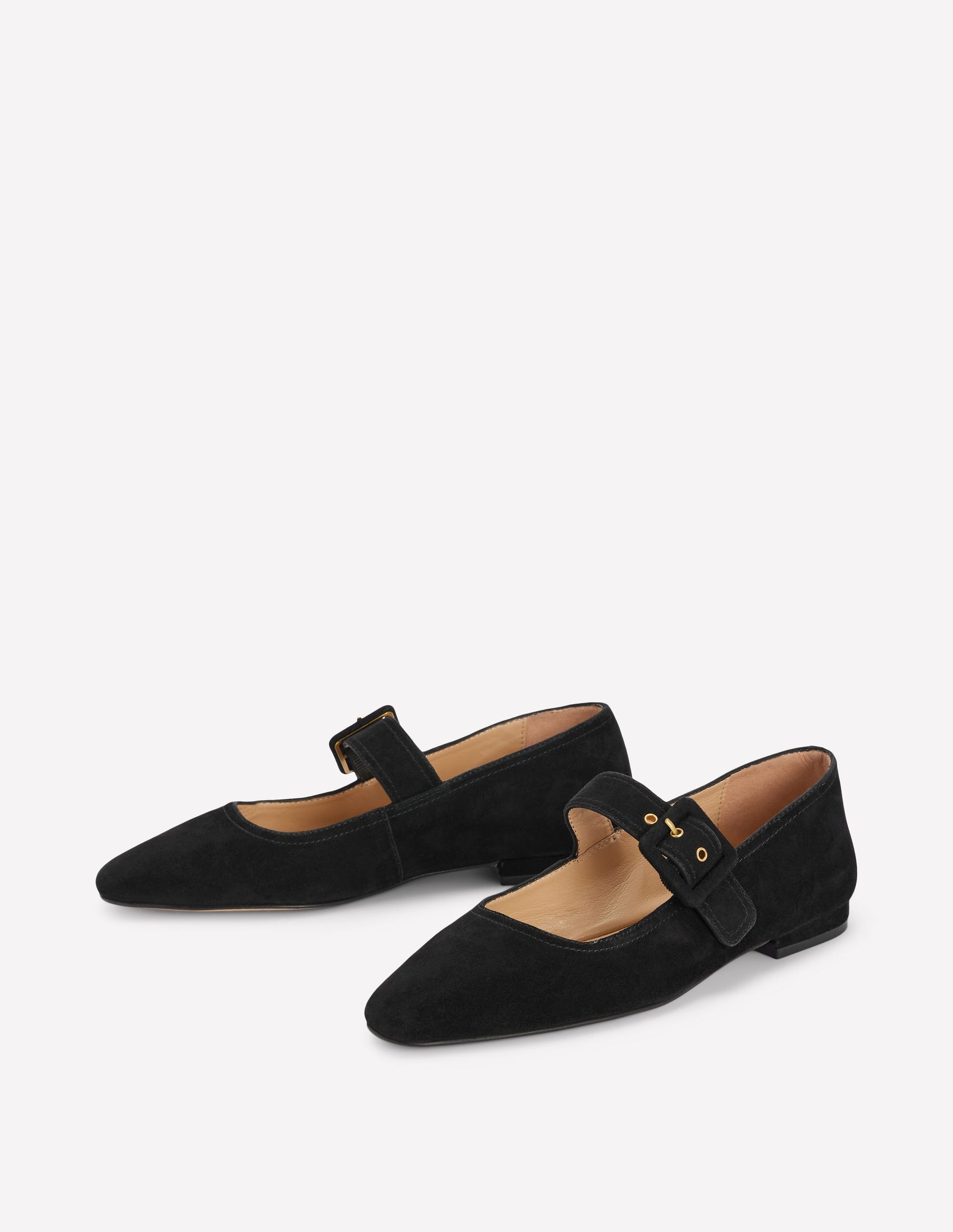 Vic Mary Janes mit geformter Spitze-Schwarz-4