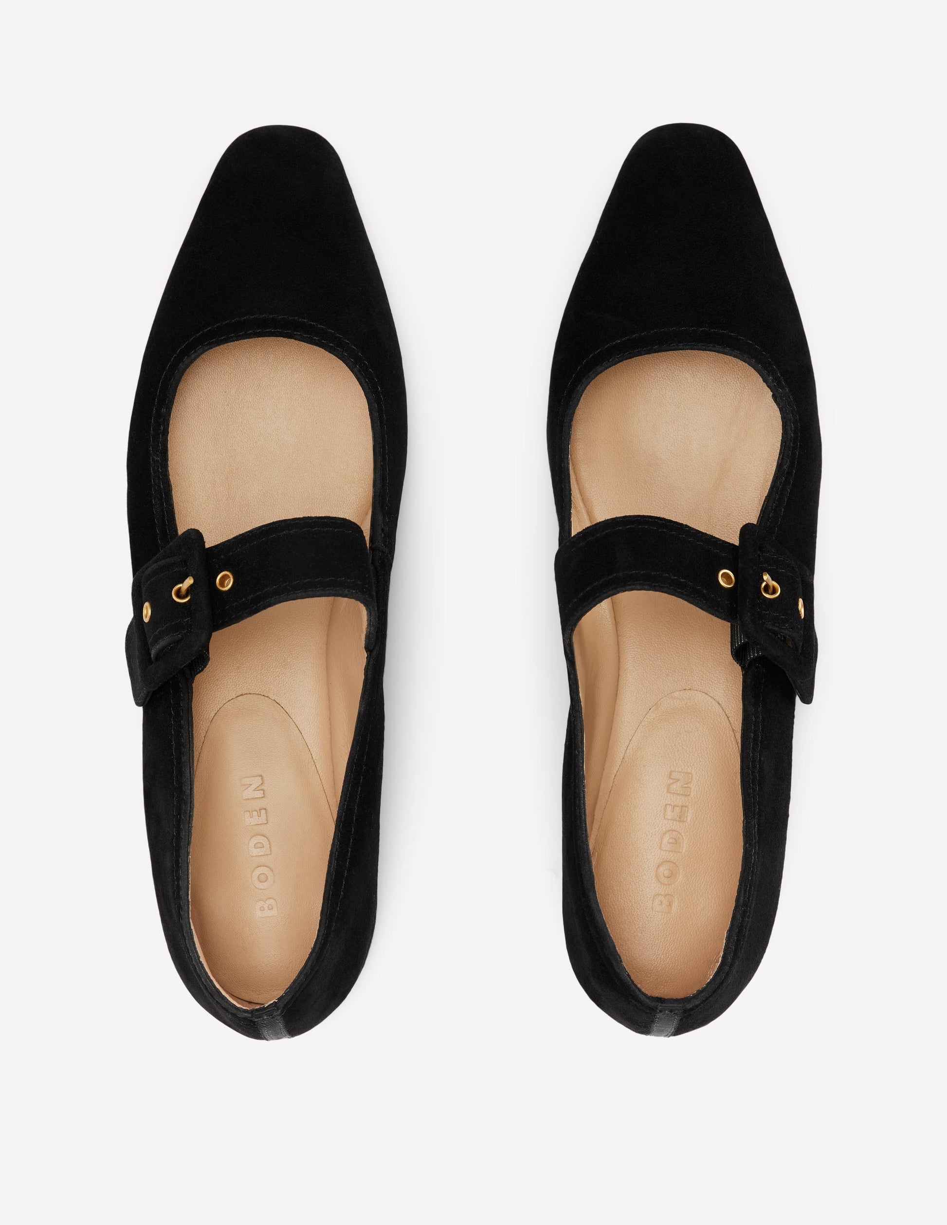 Vic Mary Janes mit geformter Spitze-Schwarz-6