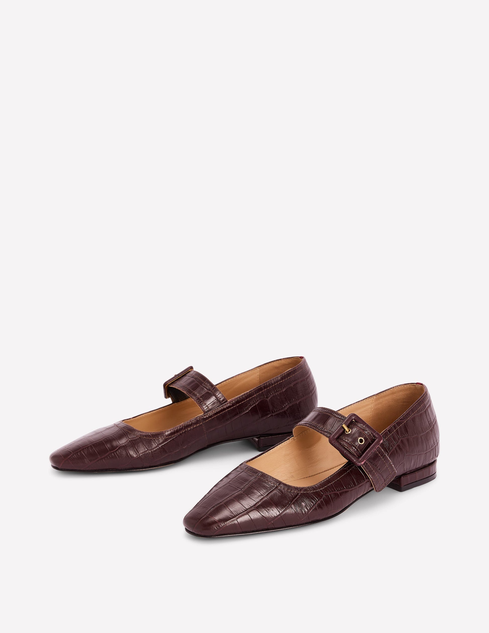 Vic Mary Janes mit geformter Spitze-Oxblood-3