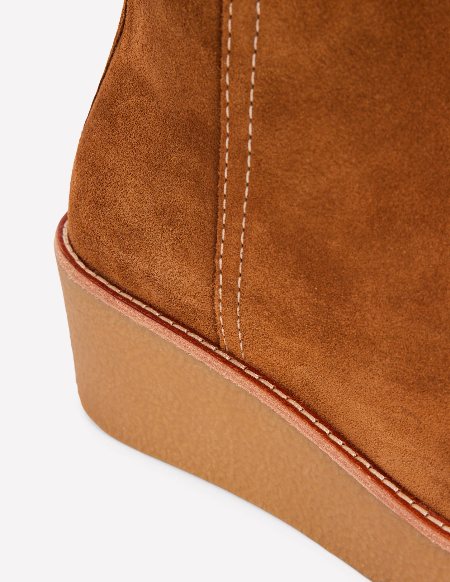 Bottes compensées hauteur genou-Fauve