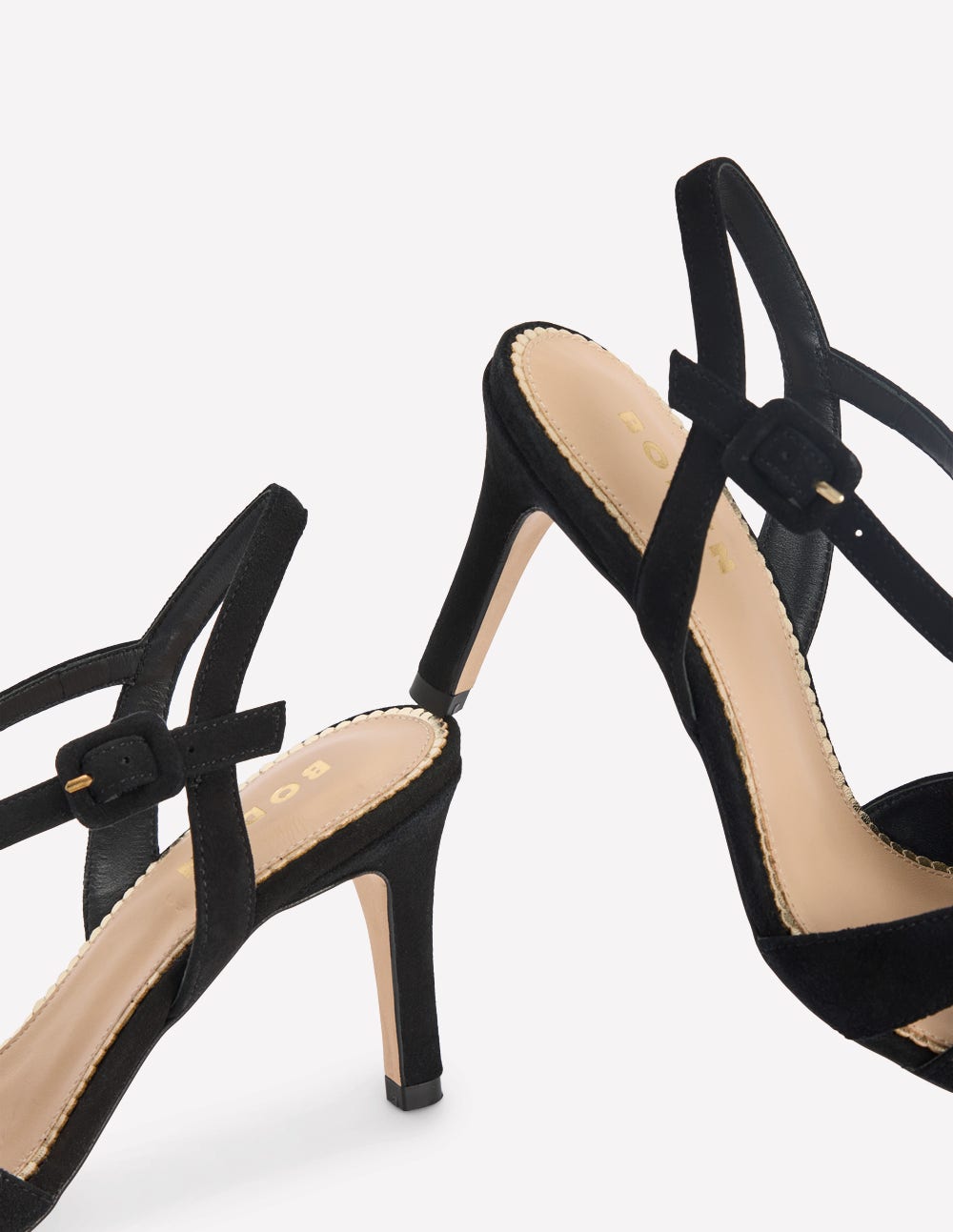 Spitze Absatzschuhe mit verschlungenen Riemen-Schwarz - Image 5