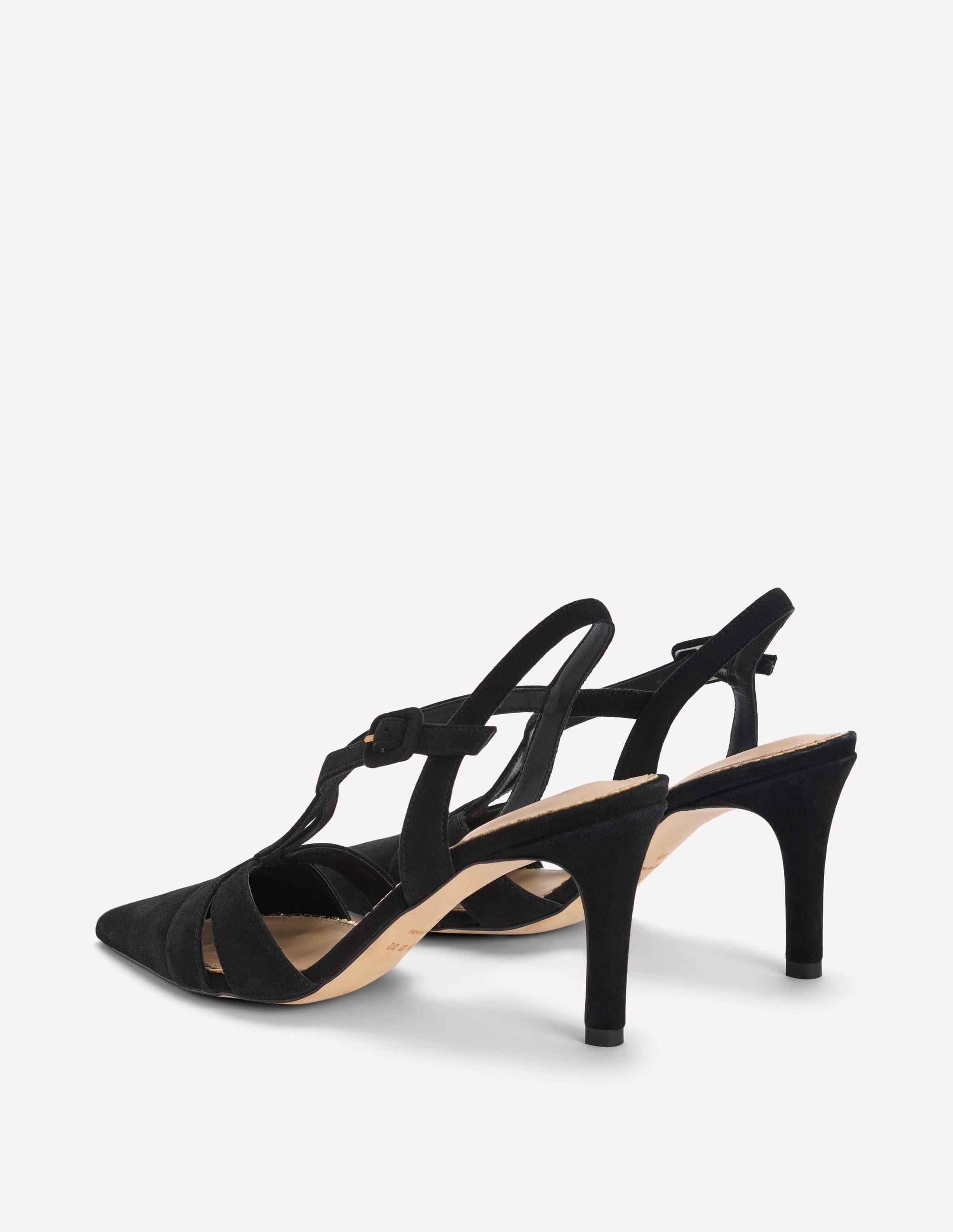 Spitze Absatzschuhe mit verschlungenen Riemen-Schwarz - Image 6