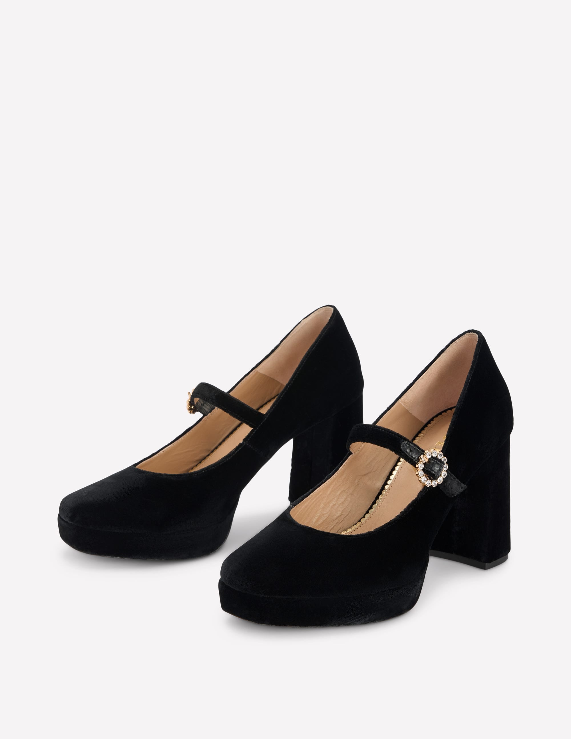 Mary Janes mit Plateausohle-Schwarz - Image 4