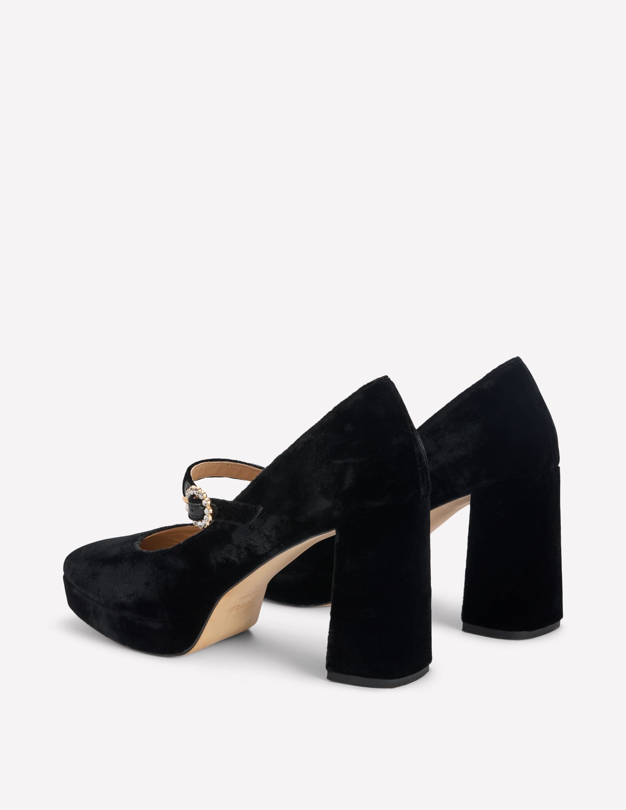Mary Janes mit Plateausohle-Schwarz - Image 6