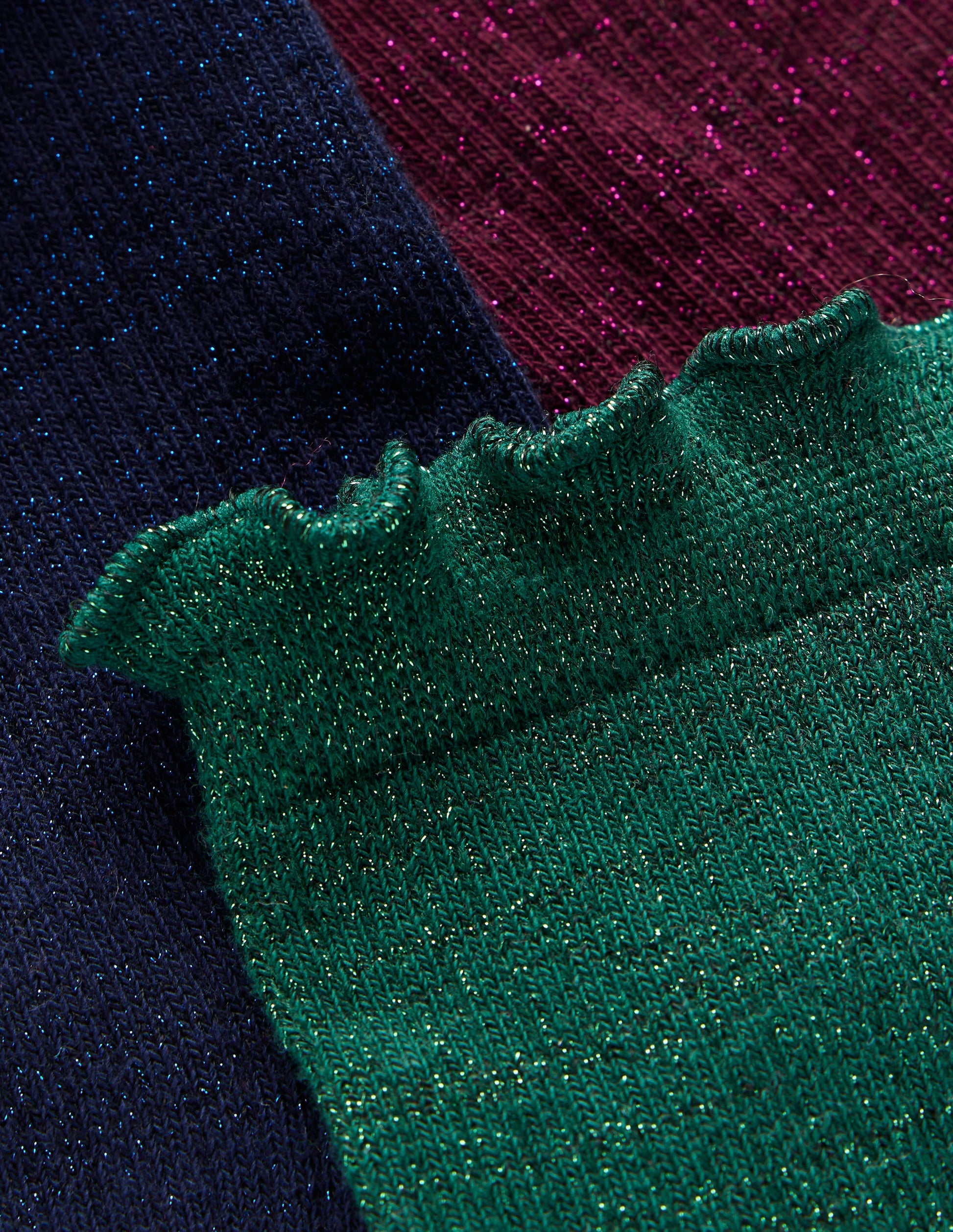 Glitzersocken im 3er-Pack-Bunt-3