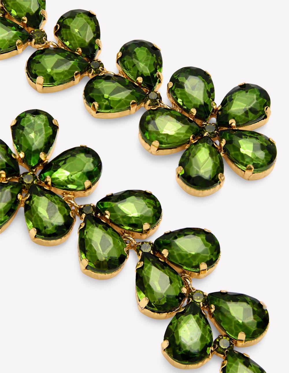 Pendants d'oreilles saisissants à pierres-VERT