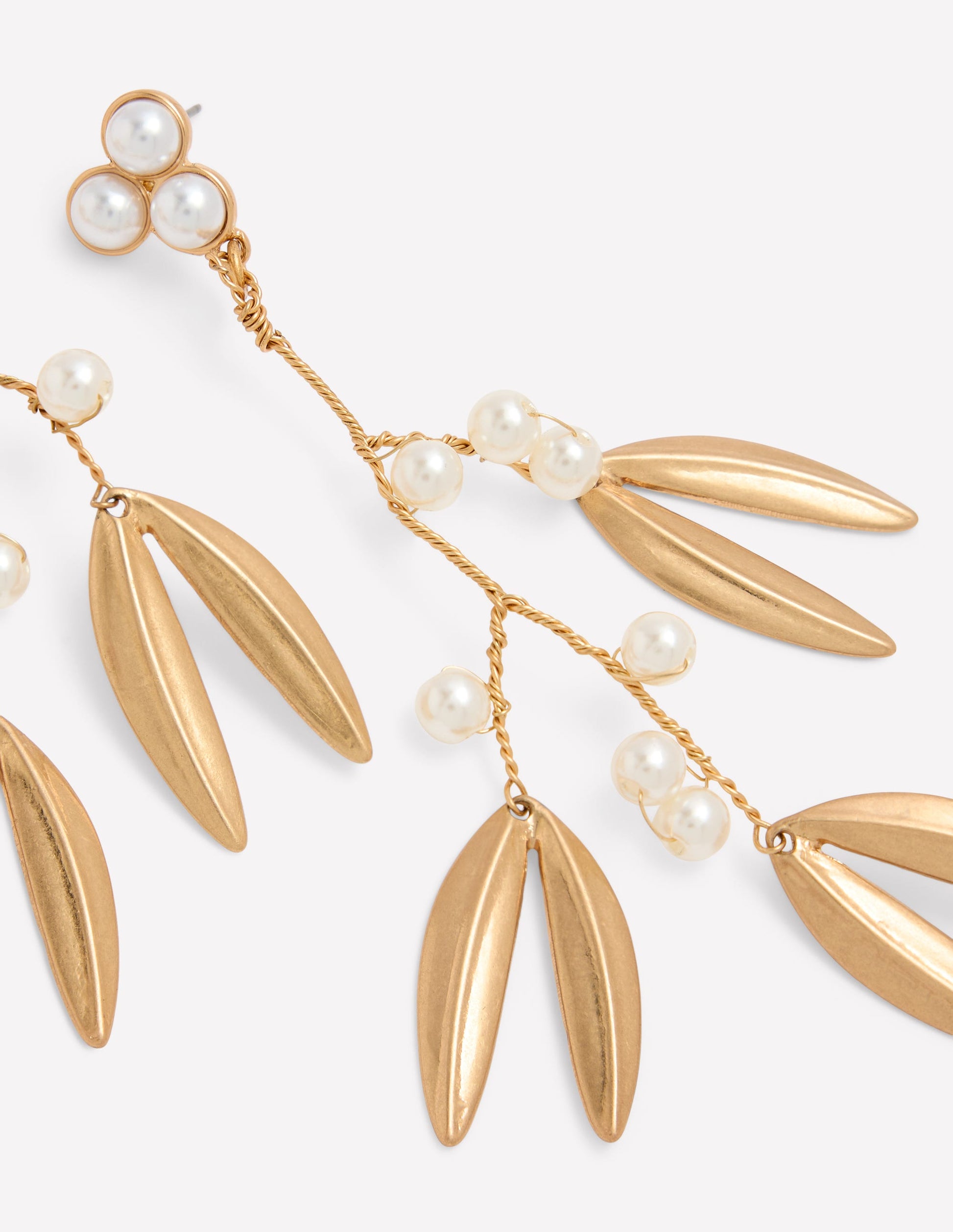 Festliche Metallohrringe-Perlfarben-3