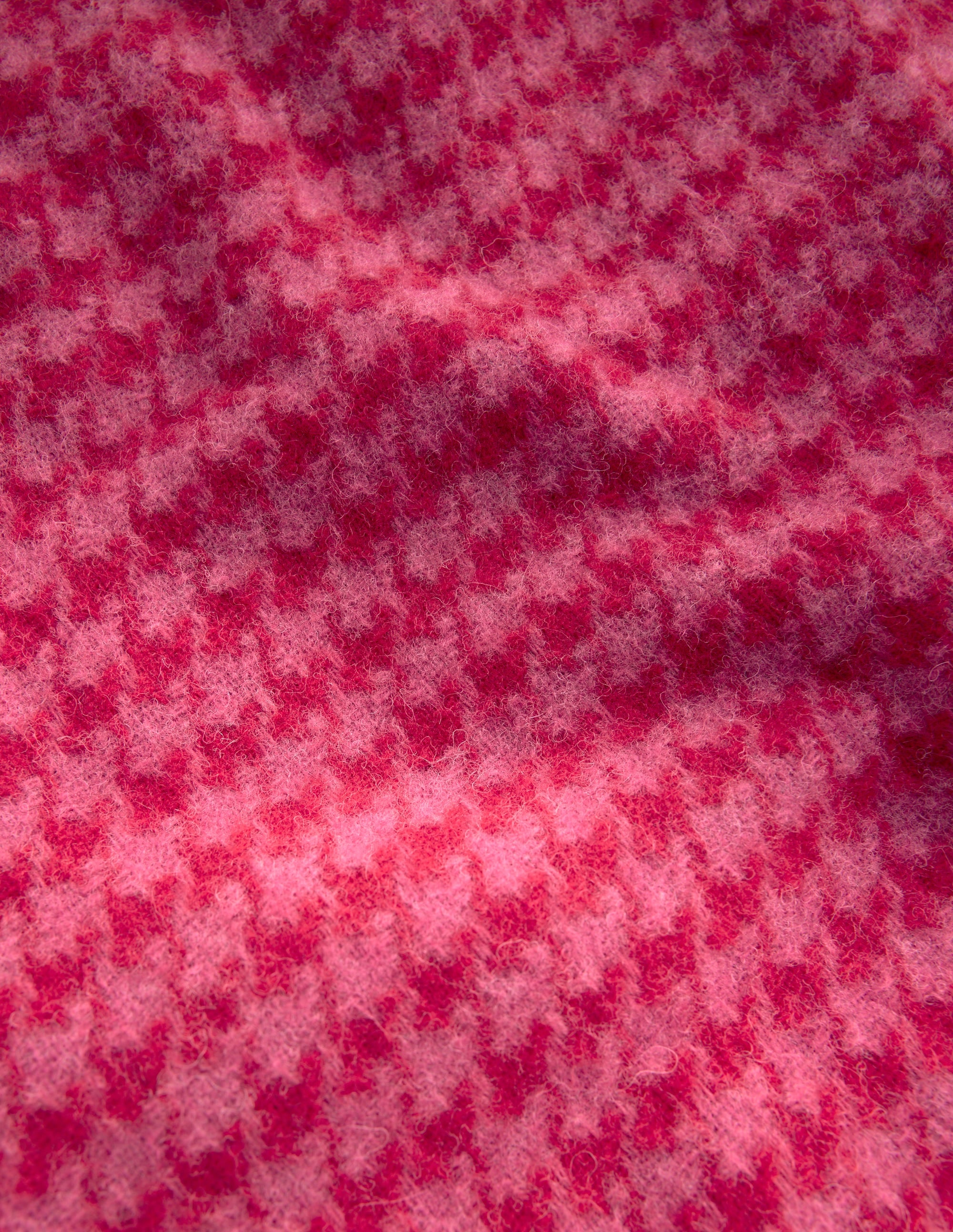 Schal mit Hahnentrittmuster-Pink/Rot - Image 3