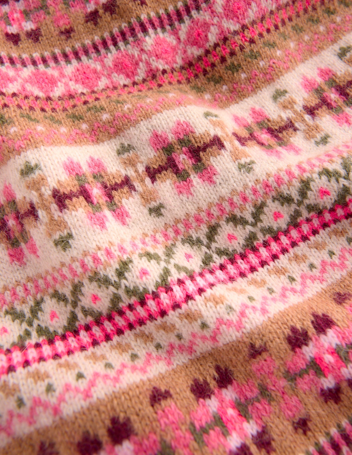 Écharpe à motif jacquard-ROSE